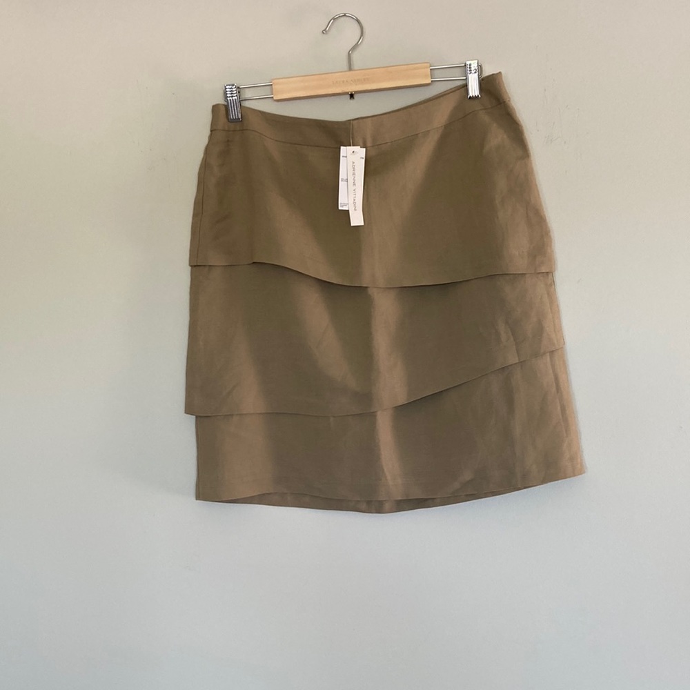 Adrienne Vittadini Linen Skirt NWT